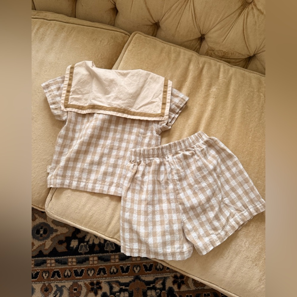 Angou Matching Linen Cotton vintage set